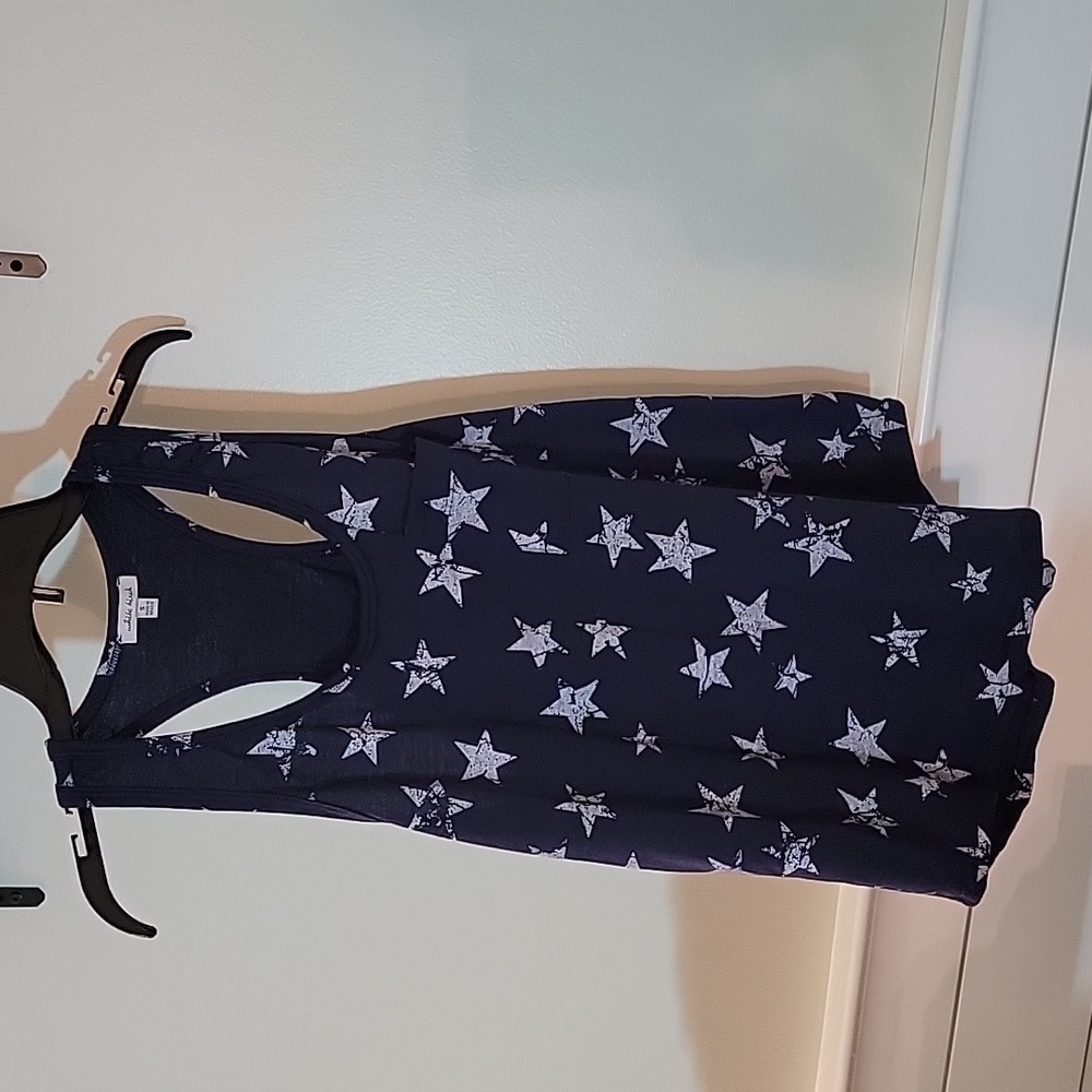 White birch Navy star tank